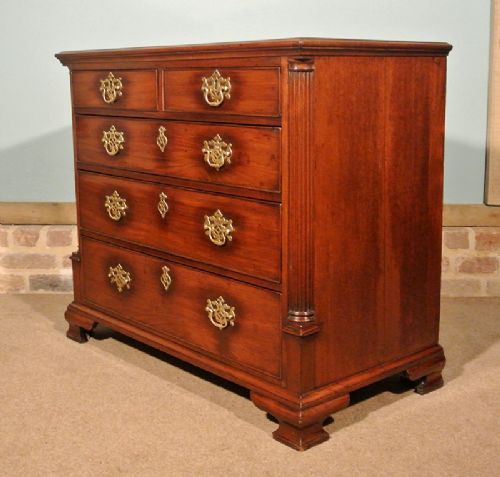 fig 2. Small George III Mahogany Chest of Drawers with Original Brassware c. 1760