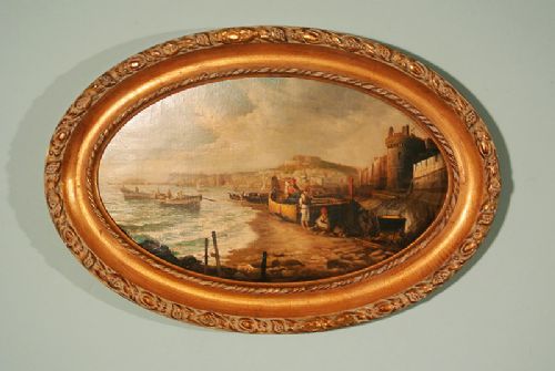 Original Neopolitan Oil on Canvas Signed Ettore Ferrante