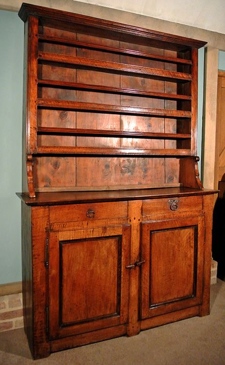 fig 2. Excellent 18th Century Joined Fruitwood Dresser c. 1770