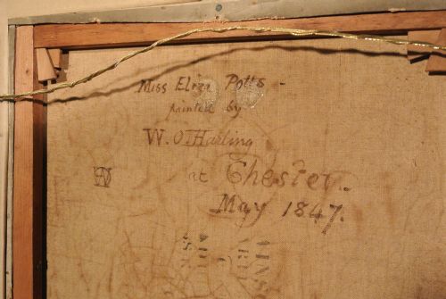 fig 2. Portrait of Ms Eliza Potts 1847 Chester by William Owen Harling