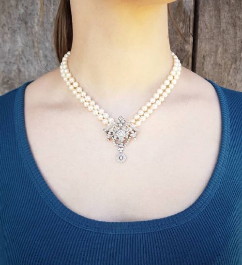 Belle Epoque White Gold & 1.38ct Diamond Pendant/brooch