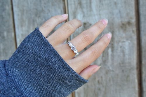 Fine Victorian 1.4 Carat Diamond and Platinum Ring  C.1900