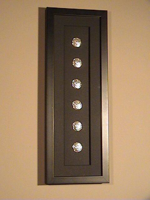 Framed Antique Solid Silver Art Nouveau Buttons