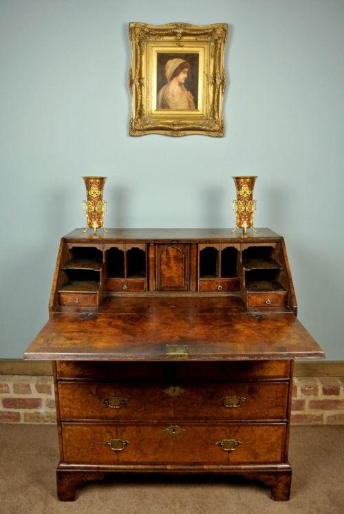 Small and Beautiful George II Walnut Bureau C. 1740