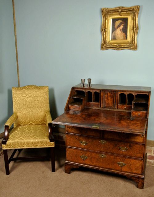fig 1. Small and Beautiful George II Walnut Bureau c. 1740