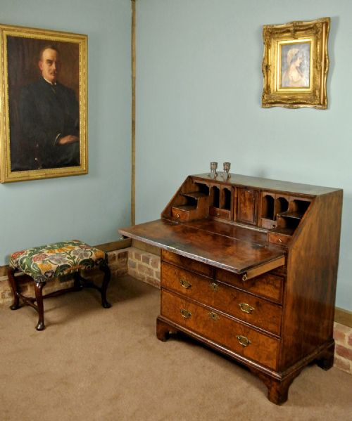 fig 2. Small and Beautiful George II Walnut Bureau c. 1740