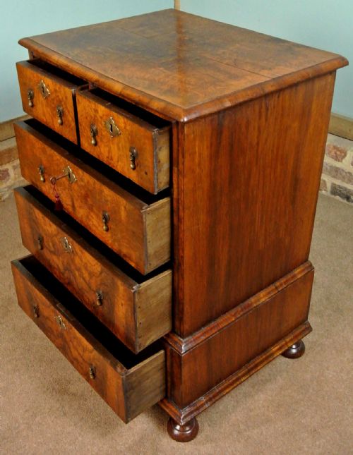 fig 3. Beautiful Small Early 19th Century Walnut Chest on Stand