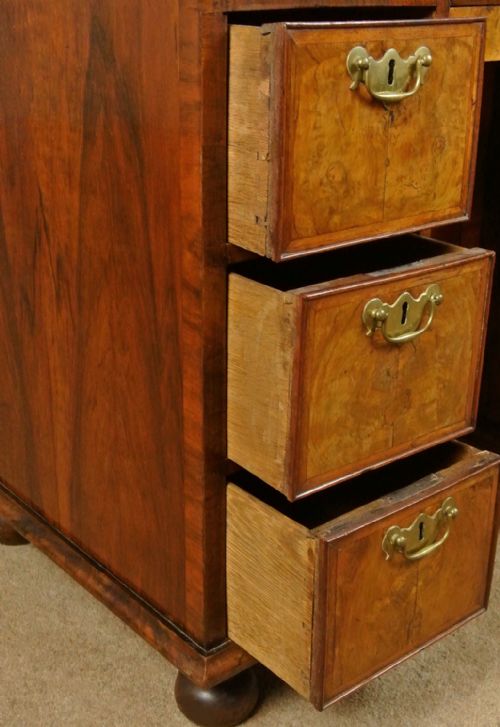 fig 3. Beautiful 'Romeo' George II Walnut Dressing table with Georgian High Stool c. 1740