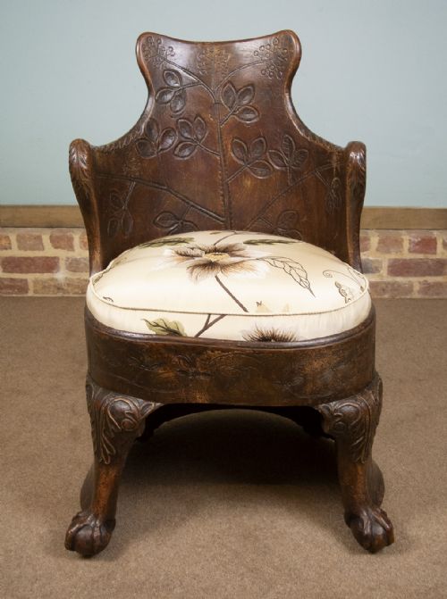 fig 3. Rare and Enchanting 18th Century Irish Dug Out Chair dated 1757