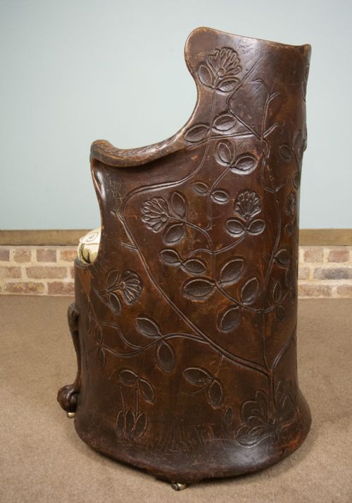 fig 4. Rare and Enchanting 18th Century Irish Dug Out Chair dated 1757