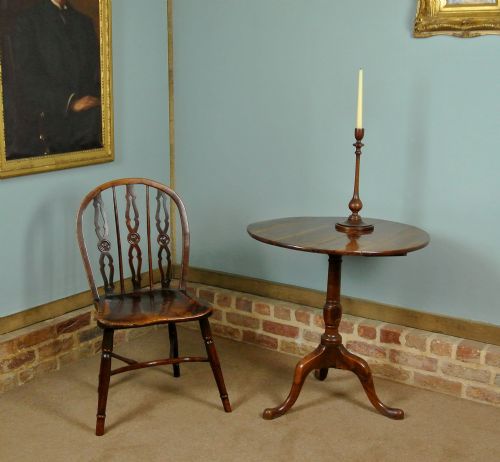 fig 1. Lovely Early 19th Century Thames Valley Prior Low Back Yew Wood Windsor Chair c. 1820