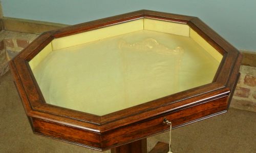 fig 2. Fine Quality William IV Rosewood Vitrine or Bijouterie Table c.1835