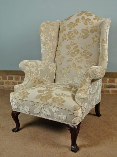George III Mahogany Wingback Chair C. 1780