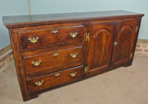 fig 1. Georgian Narrow Oak Dresser Base c. 1790