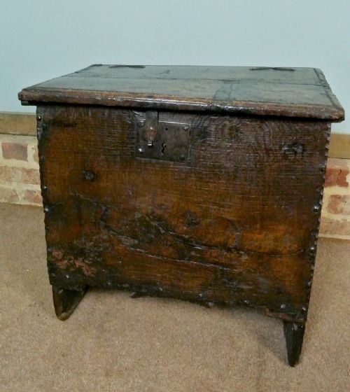 Small and Wonderful James I Boarded Chest Coffer C.1620