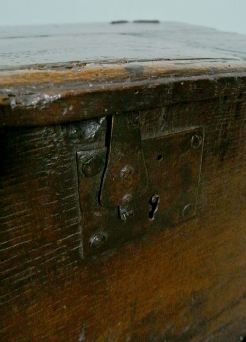 fig 1. Small and Wonderful James I Boarded Chest Coffer c.1620