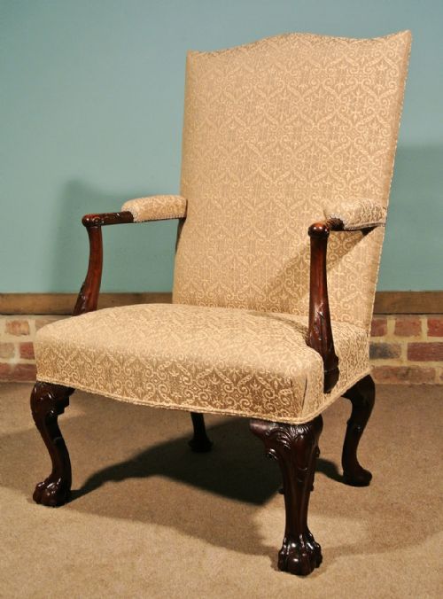 fig 1. Finest George II Mahogany Gentlemans Chair