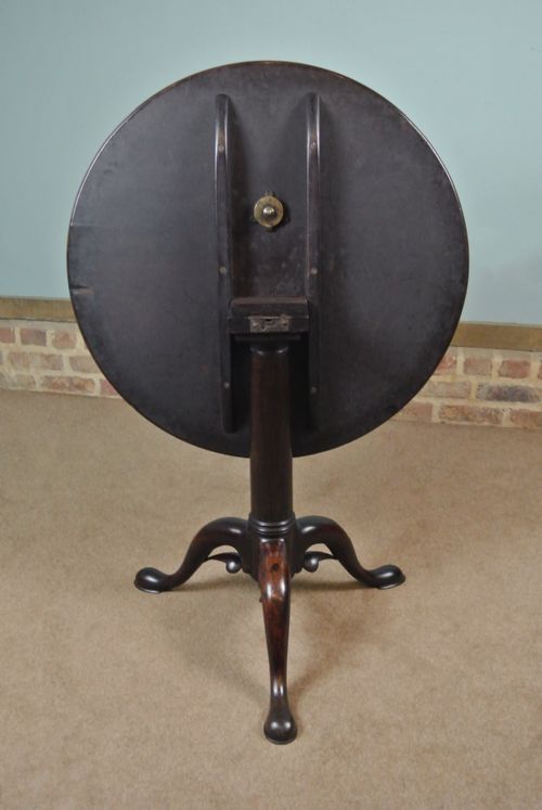 fig 1. Georgian Mahogany Tilt Top Wine Table c. 1750