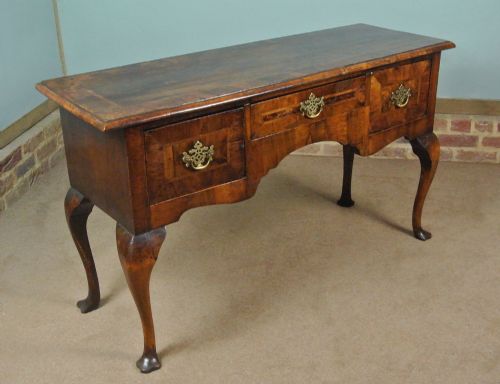 fig 2. Superb Georgian Walnut Dresser with Trifid Feet c. 1740