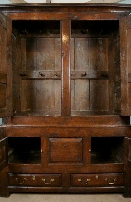 fig 2. Early Georgian Oak Clothes Press c. 1730