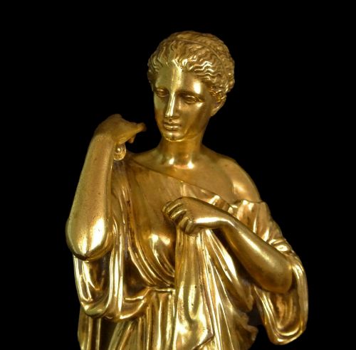 fig 2. Barbedienne Collas Foundary French Gilt Bronze of Diana of Gabii c. 1860
