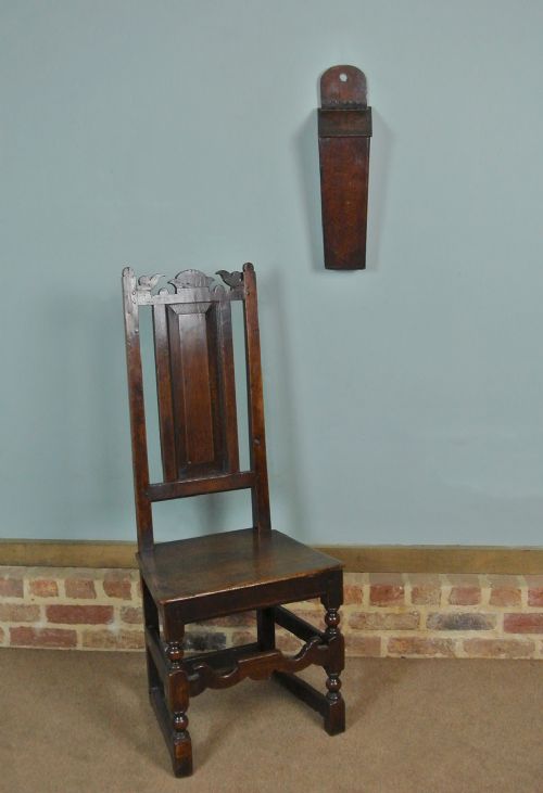 fig 1. 18th Century George III Welsh Oak Candle Box c. 1770