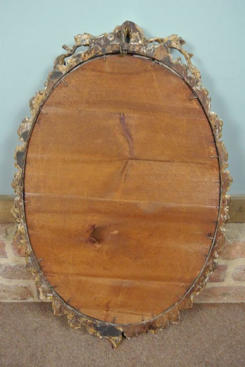 fig 2. Very Fine Georgian Giltwood Oval Mirror c. 1760