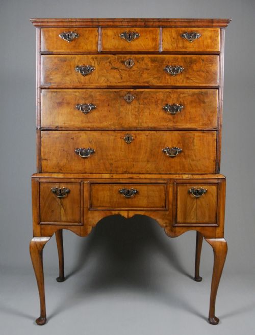 Small Georgian Walnut Chest on Stand C. 1740