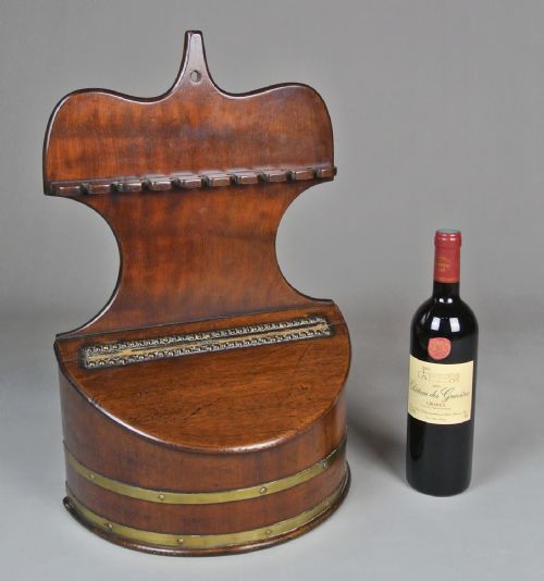 fig 1. Charming and Rare George III Coopered Salt Box and Spoon Rack c. 1760