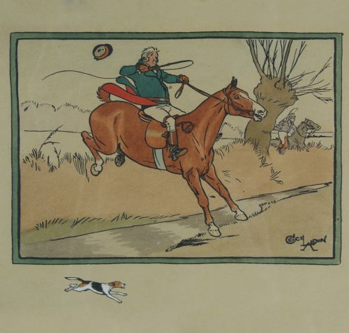 BEAUTIFUL AND ORIGINAL CECIL ALDIN WATERCOLOUR C 1913 - ADDITIONAL PHOTO 1