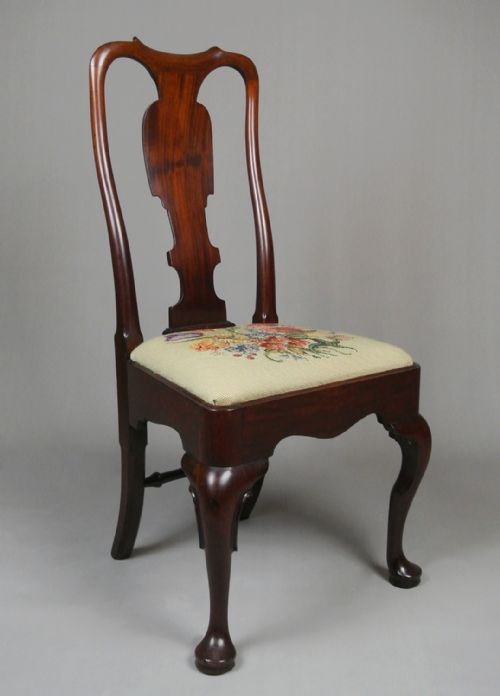 fig 1. Beautiful George I Red Walnut Side Chair c.1735