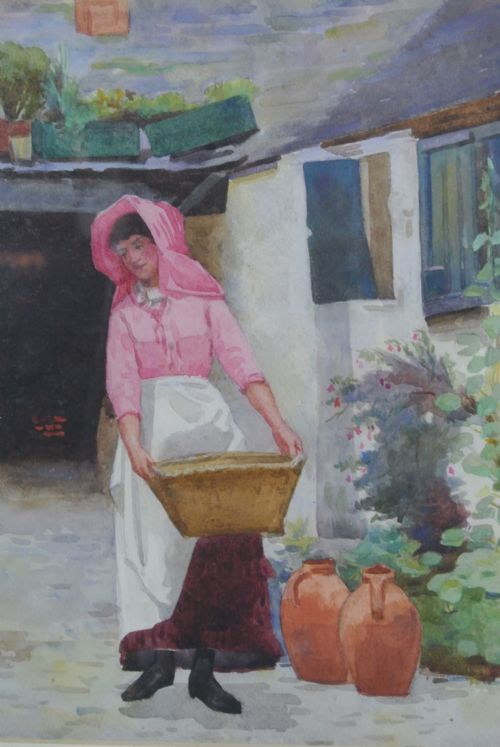 fig 2. Newlyn School – Ralph Todd – Original Watercolour with Provenance c. 1890