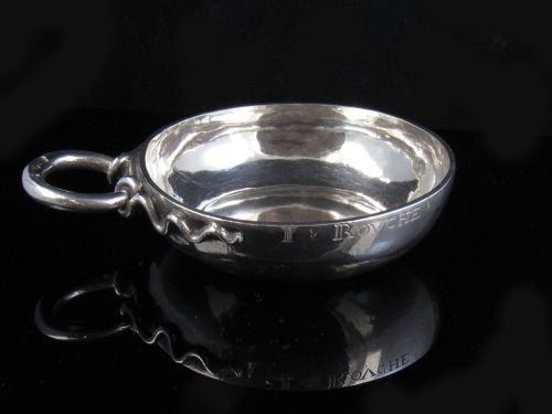 Beautiful 18th Century Silver Wine Taster (Tasse Du Vin) C. 1741