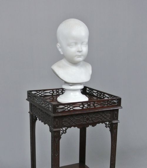 William Brodie Frsa Signed Marble Bust of the Artist's Daughter Dated 1877