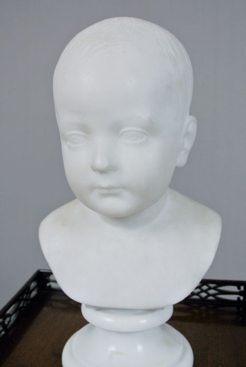 fig 2. William Brodie FRSA Signed Marble Bust Of The Artist's Daughter dated 1877
