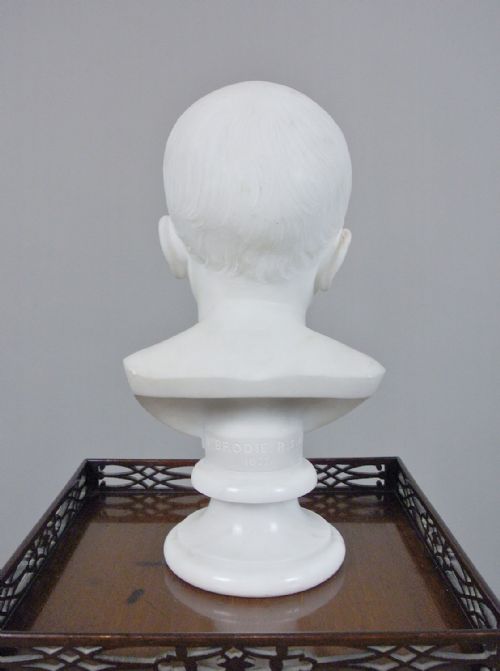 fig 3. William Brodie FRSA Signed Marble Bust Of The Artist's Daughter dated 1877