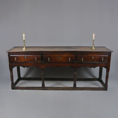 Exceptional Welsh George I Elm Dresser with Superb Colour and Patination