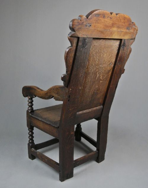 fig 2. 17th Century Oak Wainscot Chair 