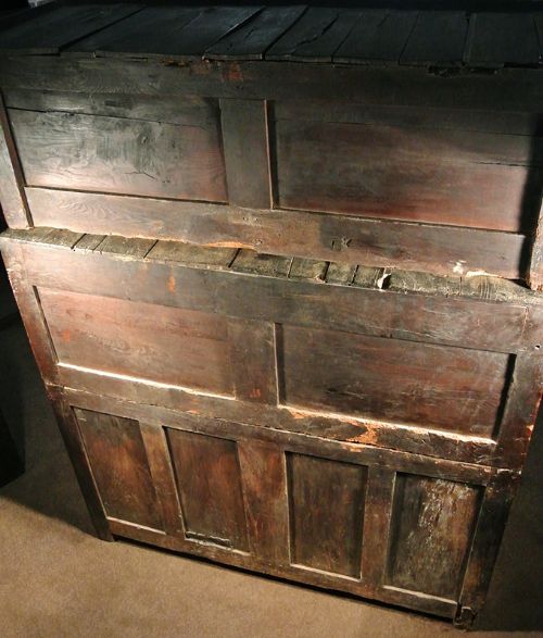fig 2. Early Welsh Oak Three Stage Dresser Tridarn of Superb Color - Initialed and Dated 1734