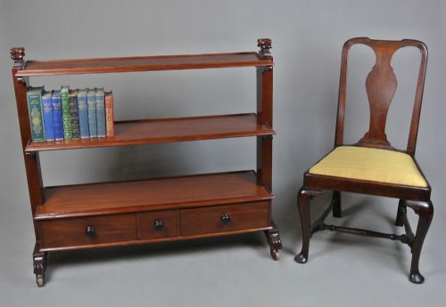 fig 1. Substantial William IV Mahogany Buffet or Book Trolley c. 1840