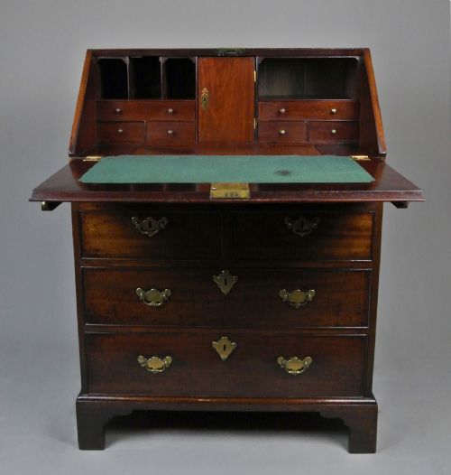 Petite George II Mahogany Bureau C. 1740