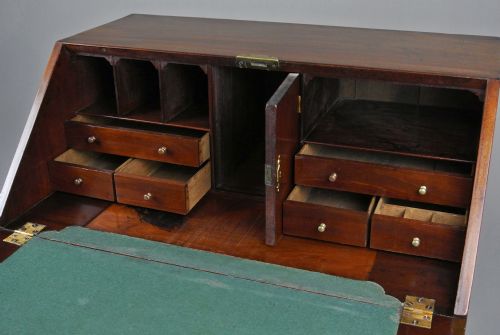 fig 1. Petite George II Mahogany Bureau c. 1740