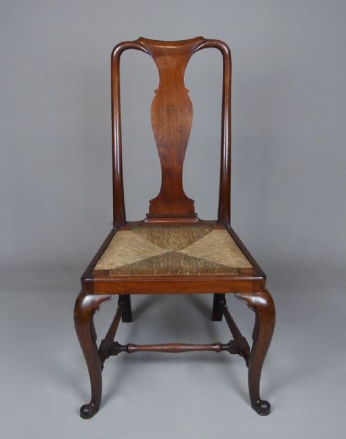 fig 1. Set of 8 Very Good Early 19th Century Mahogany Dining Chairs of Queen Anne Design c. 1820