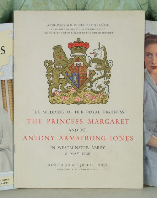 fig 4. Princess Margaret’s Wedding 1960 - Original Cream Leather & Gold Kneeling Hassock 