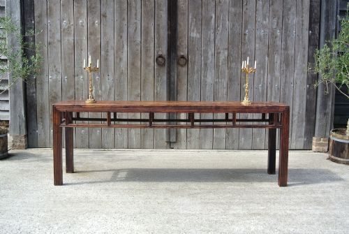 fig 1. 18th Century Chinese Exceptional and Large Shangxi Elm Altar Table