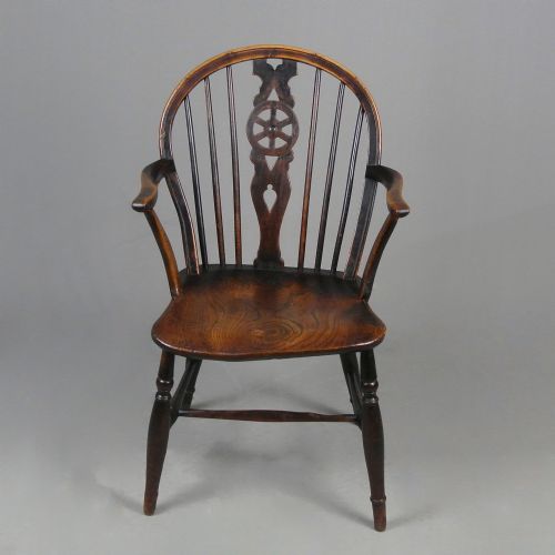 Early Thames Valley Windsor Wheel Back Chair C. 1800