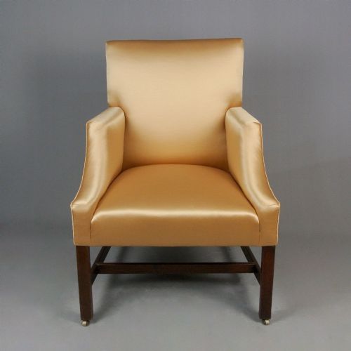 Elegant and Fine George III Library Wing Chair C. 1760