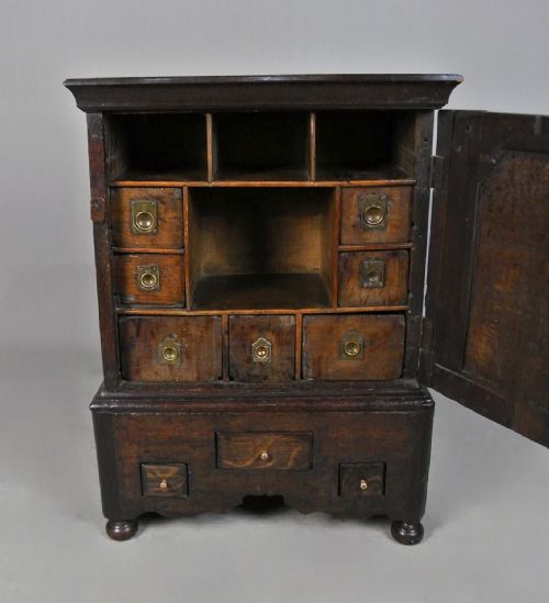 17th Century Welsh Oak Spice Cupboard C. 1680