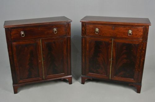 fig 1. Manner of Gillows - Pair of Regency Side Cabinets c. 1830