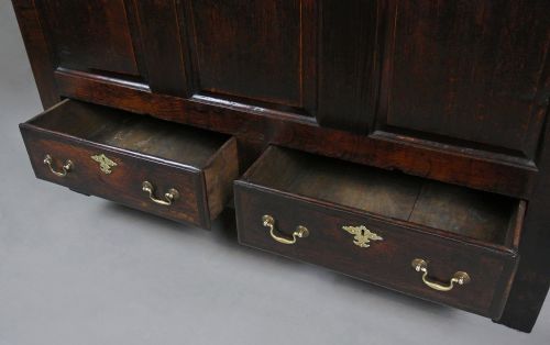 fig 4. Original and Beautiful George II Oak Mule Chest c. 1750